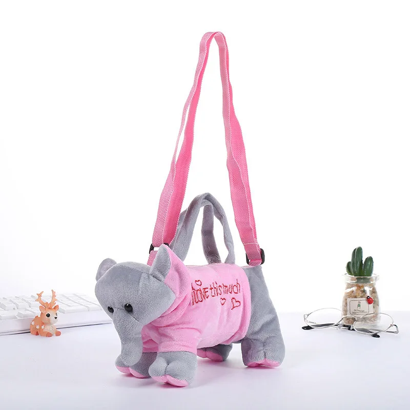 DDWE Kawai животные Дети Мягкий Слон/собака/панда милый плюшевый рюкзак игрушки кукла