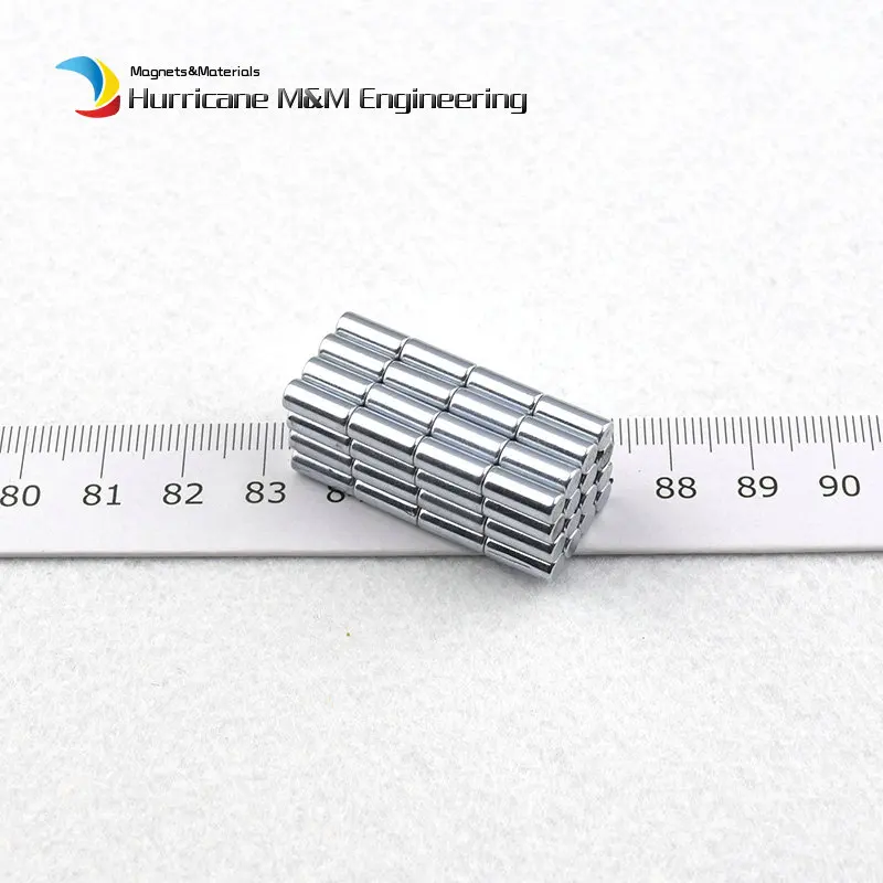 

Micro Powerful Magnets Super Permanent Magnet Diameter 4 x 9mm Cylinder Fridge Sticker Art Craft Connection 100pcs