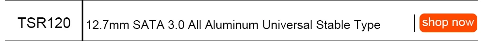 TISHRIC 12,7 мм внешний 13Pin SATA 3,0 Caddy для 2nd 2,5 жесткий диск SSD 1/2 ТБ для жесткого диска с корпус CD корпус для ноутбука DVD ROM optibay адаптер чехол