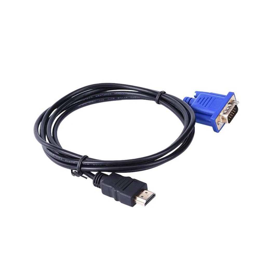 HDMI в VGA HD конвертер кабель аудио мужчин и женщин 1 8 м для ПК проектор цифровой ТВ