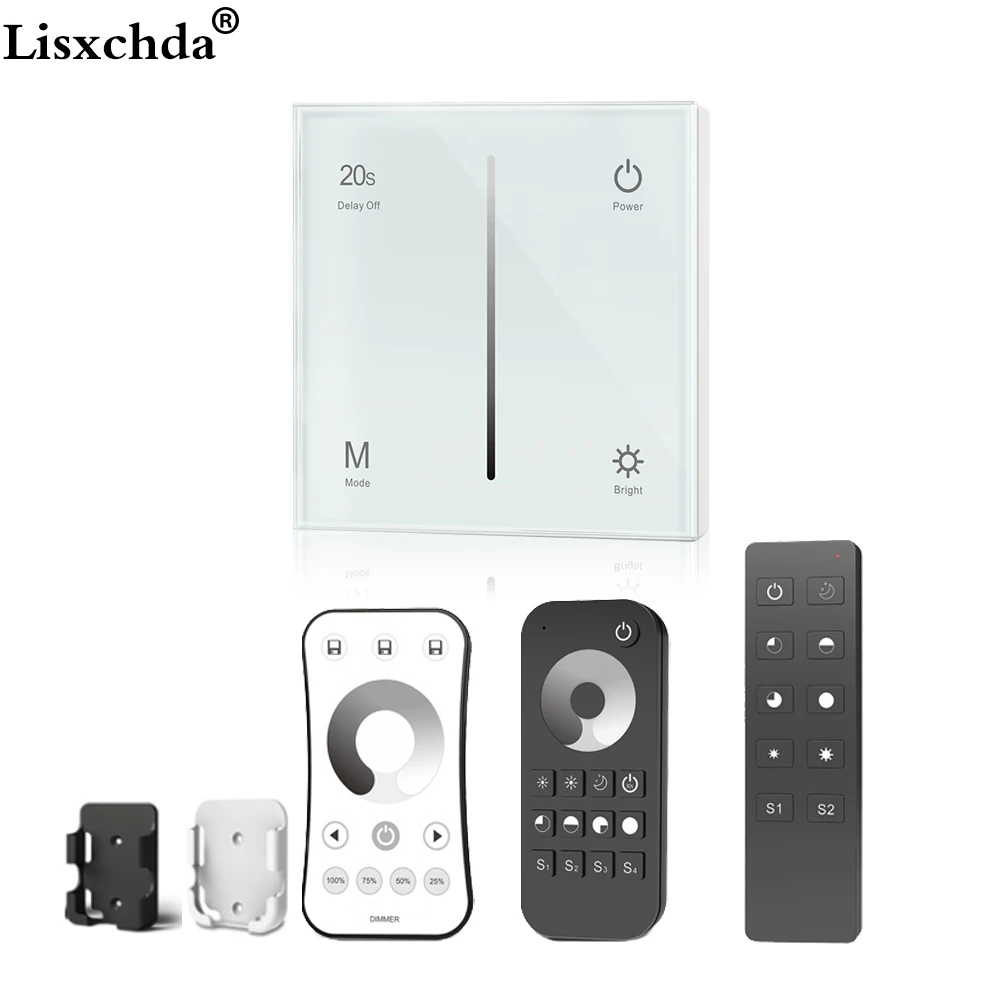 Настенная сенсорная панель AC Triac Dimmer 220 в 230 В 110 288 Вт беспроводной РЧ с