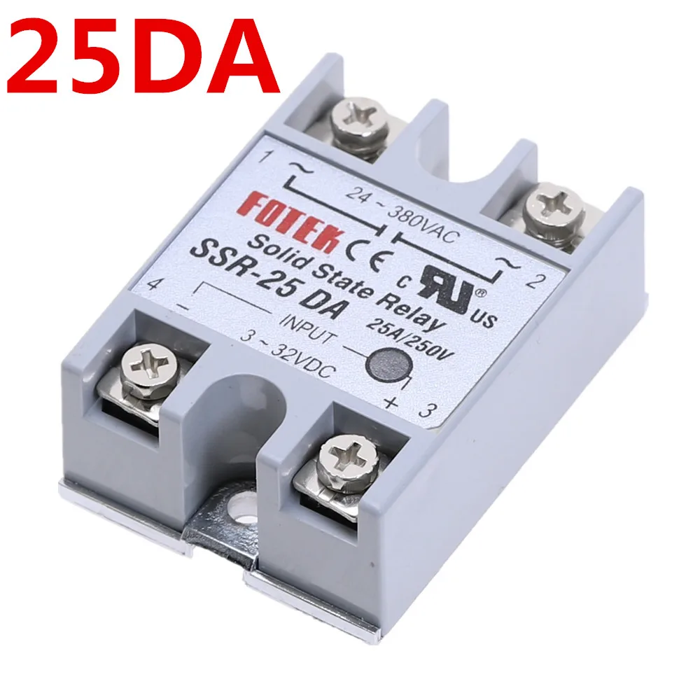 1 шт. SSR-40DA 40 DA твердотельные реле Модуль 3-32 В DC вход 24-380VAC 40A