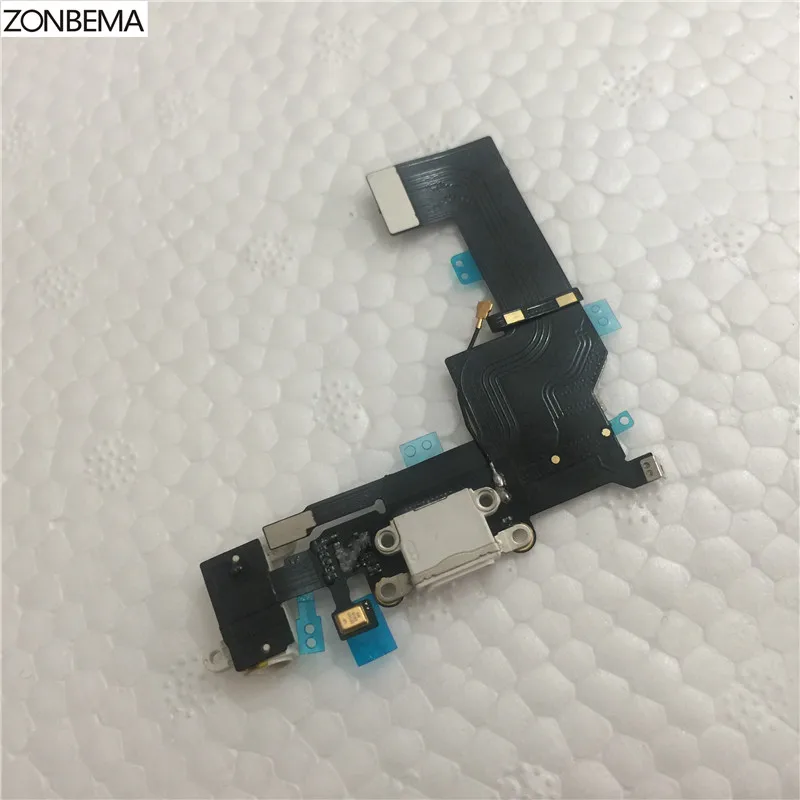ZONBEMA 20 шт./лот новое зарядное устройство зарядный порт док-станция USB разъем гибкий кабель для iPhone SE 5SE наушники Аудио Разъем Flex ленты