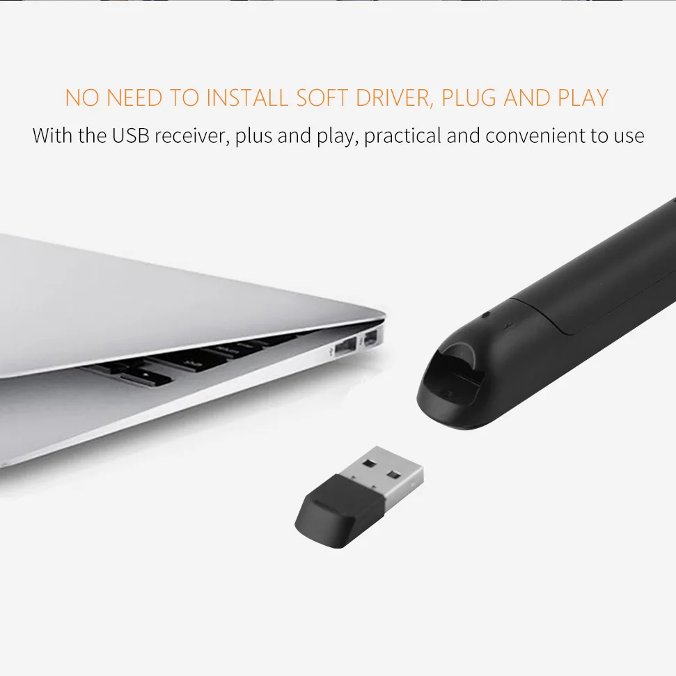 Для Powerpoint проектор для презентаций ПК 2 4 ГГц USB беспроводной Презентер красная