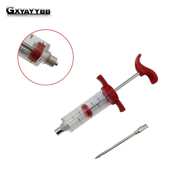 GXYAYYBB иглы из нержавеющей стали кулинарный шприц для специй приготовления мяса барбекю инструменты птицы шприц для индейки инструмент для курицы с иглой горячая распродажа