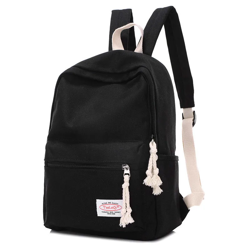 Новый женский рюкзак мужской популярный однотонный для женщин школьная сумка