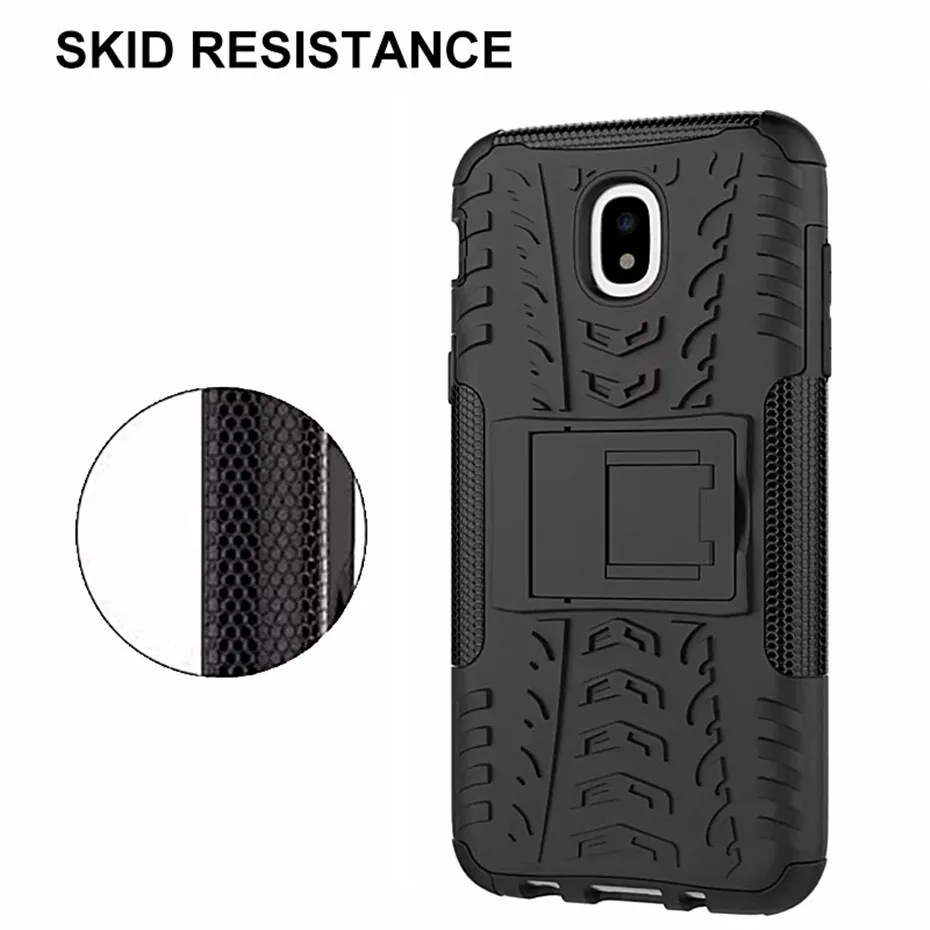 Thouprt Shockproof Case For Samsung Galaxy J3 J5 J7 2017 Stand Hard Cover Cases 2018 Pro J730 J530 J330 | Мобильные телефоны и