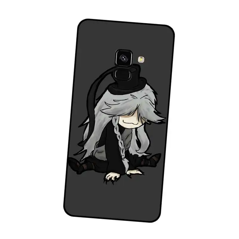 P016 сапоги для косплея Темный Дворецкий Черный силиконовый чехол Samsung Galaxy J2 J3 J4 J5 J6