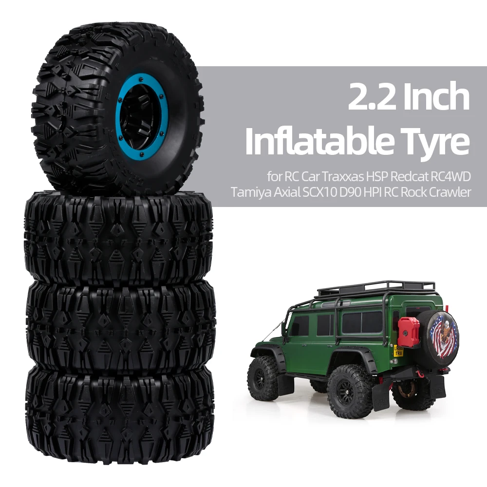 4 шт. 135 мм 2 дюйма обод резиновая надувная шина для колеса Traxxas HSP Redcat RC4WD Тамия