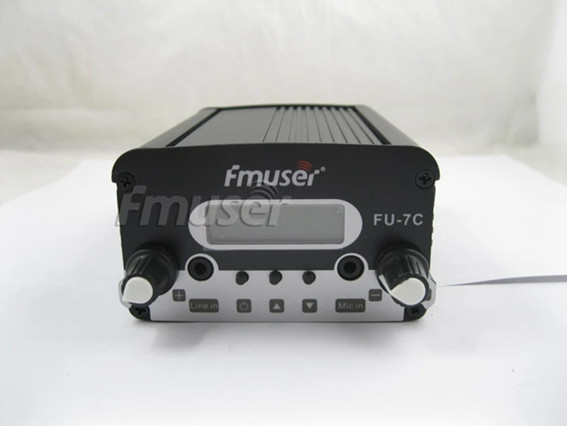 FMUSER FU 7C 7 Вт низкая мощность FM передатчик набор оптовая продажа fm + GP200 антенна