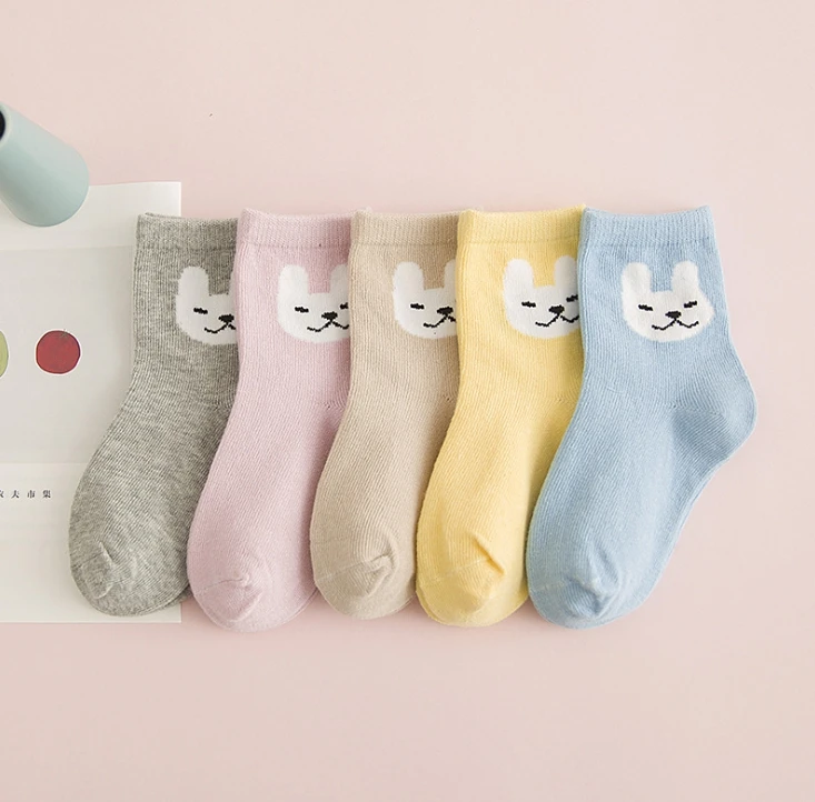 Boys Girls Cartoon-rabbit  Socks Child Autumn Spring Casual Socks