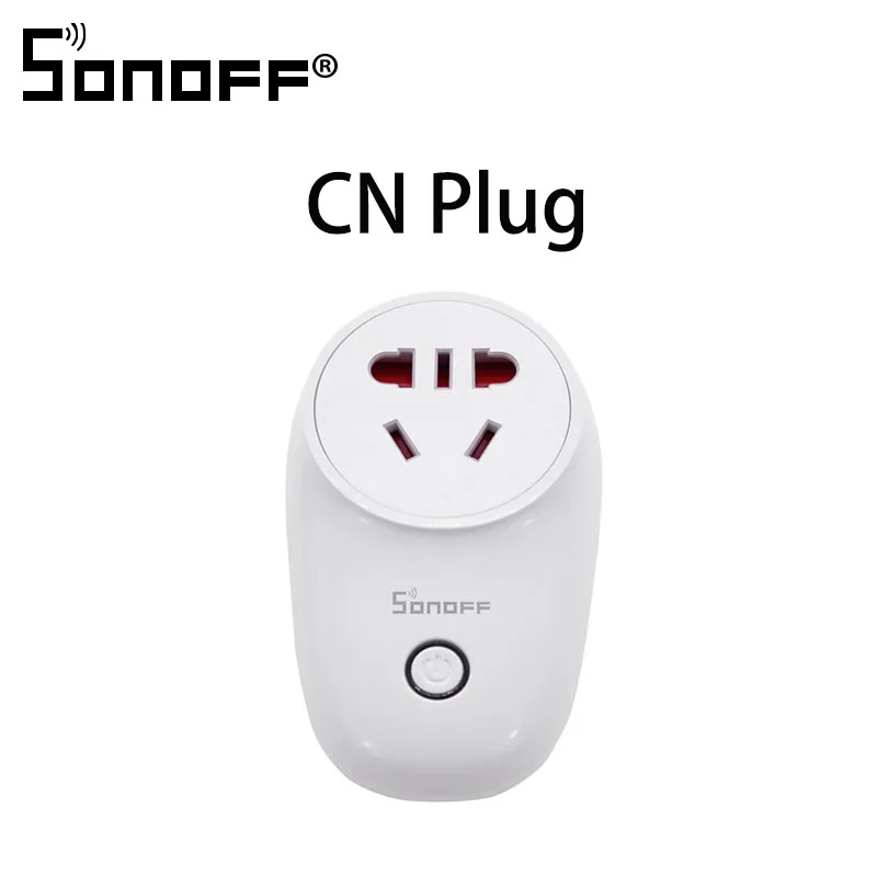 S26 CN Sonoff S26 Базовая WiFi умная розетка AU/CN/EU/UK/US Беспроводная вилка умный дом переключатель питания розетки работают с Alexa Google Assistant - Комплект: S26 CN