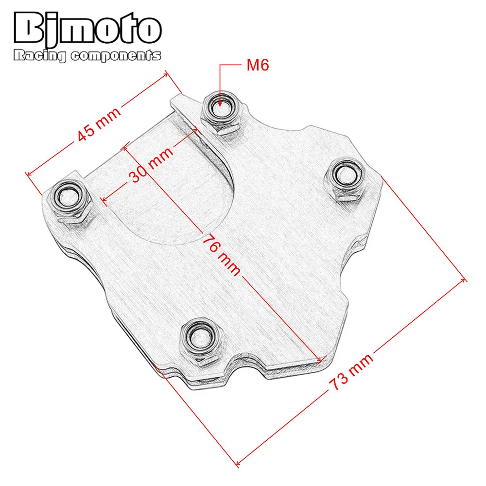 Универсальная подставка для мотоцикла BJMOTO боковая увеличитель пластины