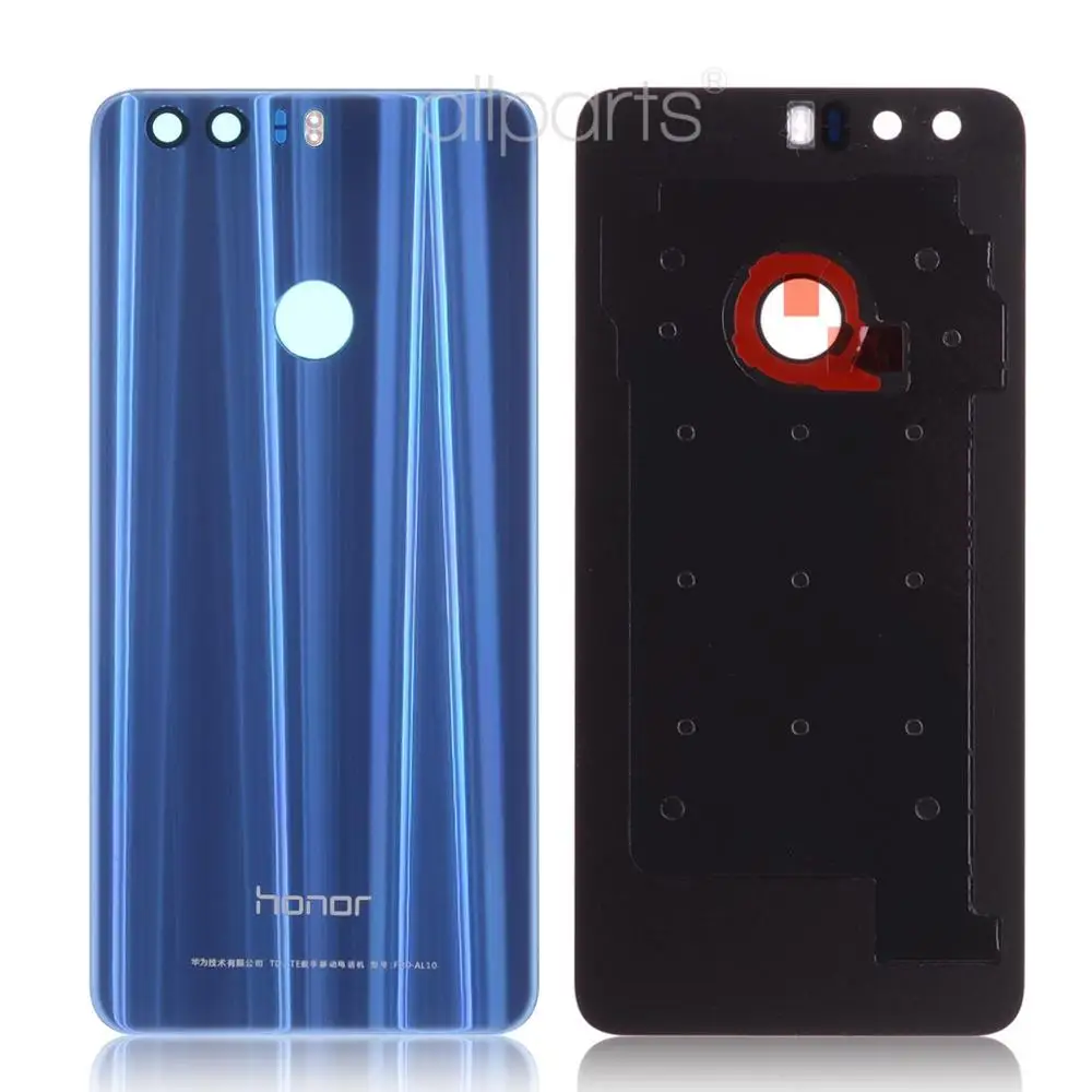 Оригинальная задняя панель корпуса для huawei Honor 8, задняя крышка, стекло, батарея, дверь мобильного телефона, запасные части - Цвет: Blue