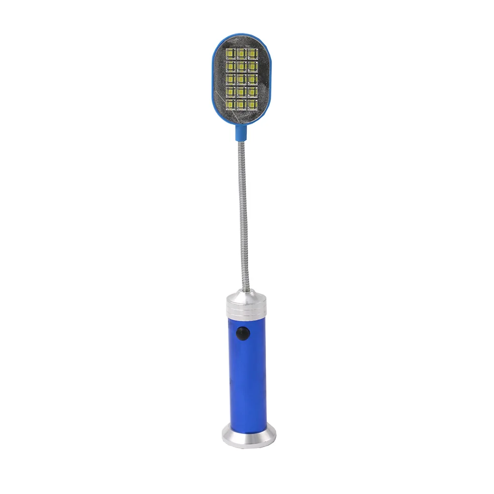 SANYI 15 SMD светодиодный гибкий фонарик для чтения, вращение на 360 градусов, магнитное рабочее освещение для учебы, настольная лампа, удобное использование AAA