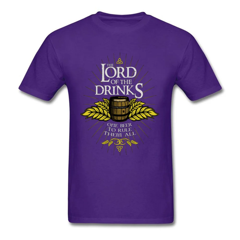 Футболка LORD OF DRINKS Мужская футболка с надписью «All Beer» Октоберфест Топы И Футболки с круглым вырезом черная одежда из хлопка винтажная рубашка - Цвет: Purple