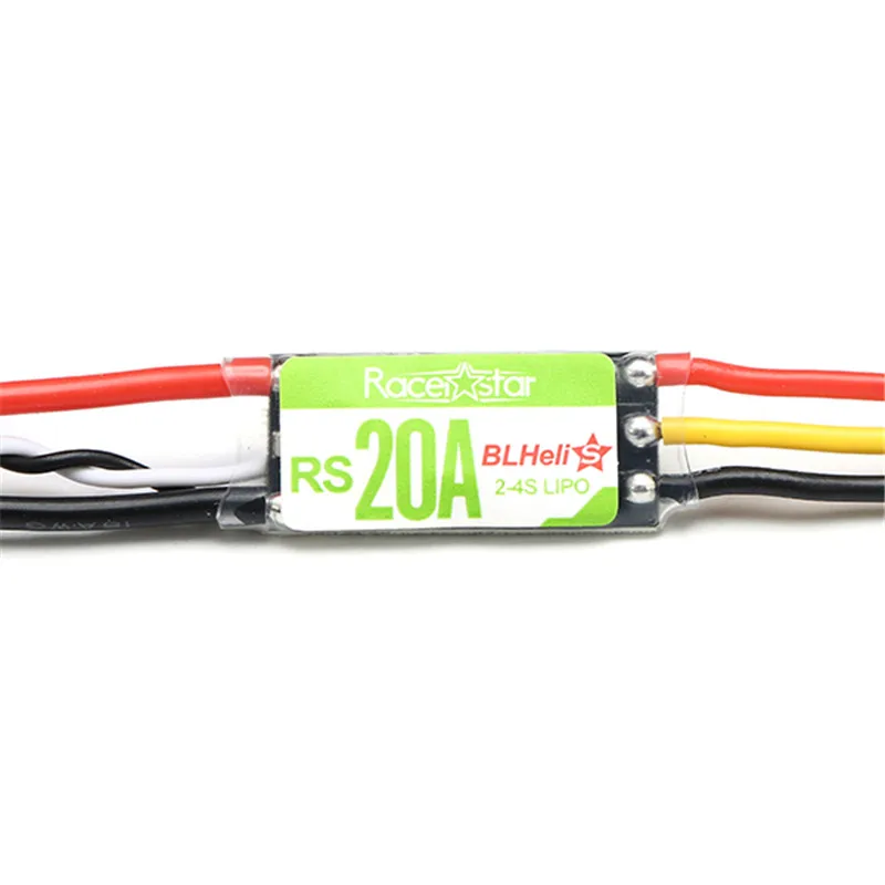 4 шт. 4x Racerstar RS20A 20A BLHELI_S OPTO 2-4S ESC поддержка Oneshot42 Multishot для FPV Racing RC Drone Quadcopter Frame Kit |