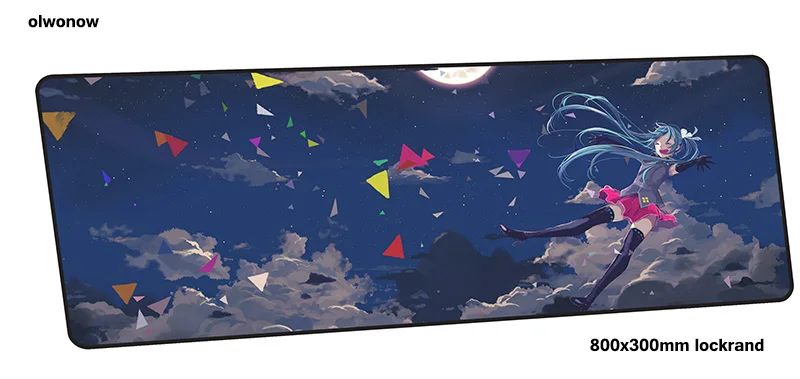 Хацунэ Мику коврик для мыши 80x30 см эстетический игровой коврик для мыши большой геймерский коврик мультяшная игра компьютерный стол padmouse коврики для игровой клавиатуры