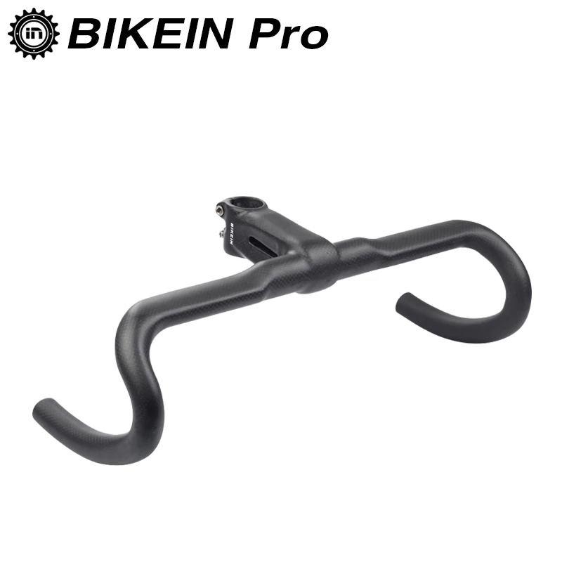 BIKEIN Lite 2017 новое поступление полностью 3k углеродный Интегрированный руль для