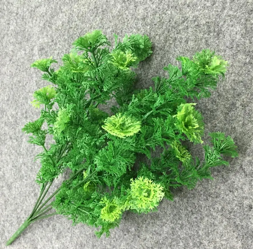 10 шт. искусственная Коралловая трава папоротник ветка зелени для стены фон