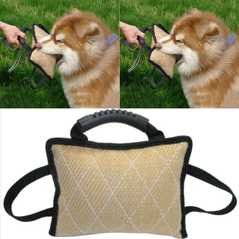 Durable Pet Bite Pillow Jute Dog Training Bite Tugs Dog Bite Arm Sleeve 2019 Newest