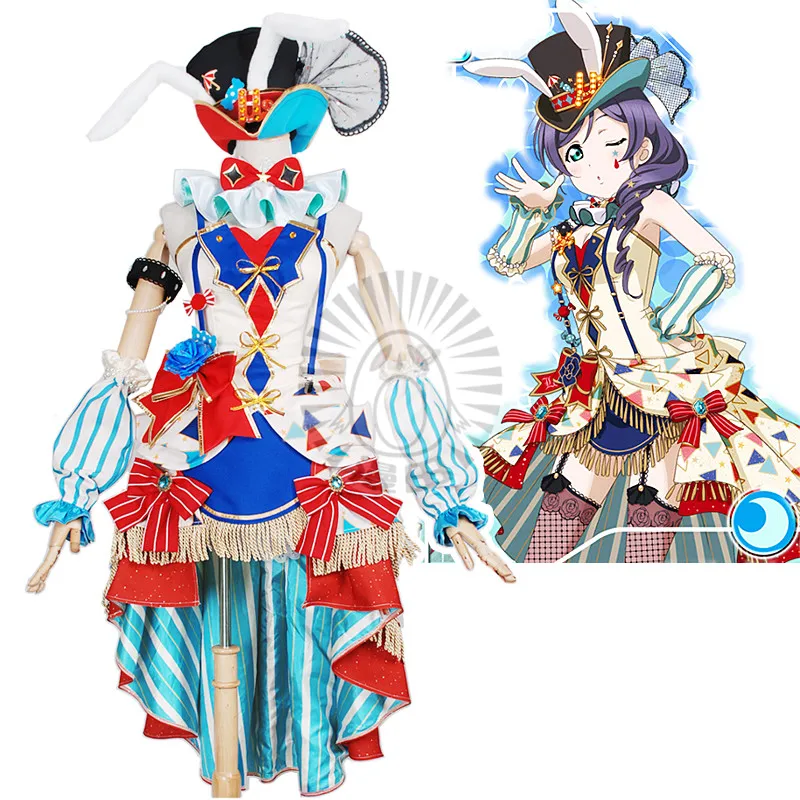 Lovelive! Honoka Kotori Umi Eli Nozomi Maki Rin Hanayo Nico awaken цирковое Платье Аниме Косплей Костюм