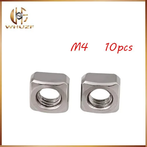 

Free shipping 10pcs/lot High Quality 304 Stainless Steel A2-70 M4 Square Nut