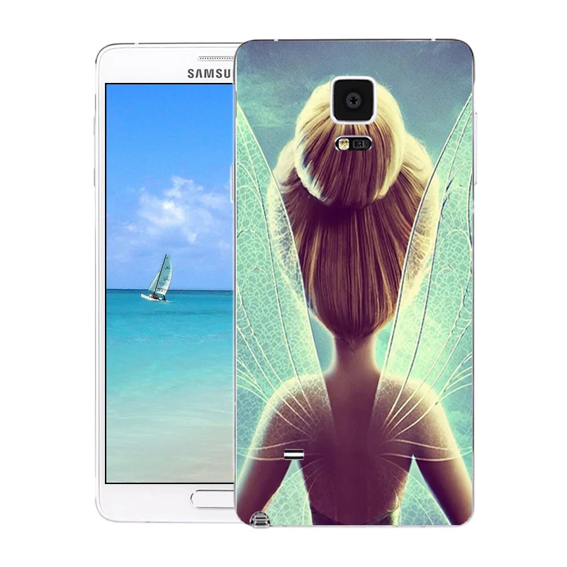 Чехол для Samsung Note 4 силиконовая задняя крышка чехол телефона Galaxy note4 с принтом на