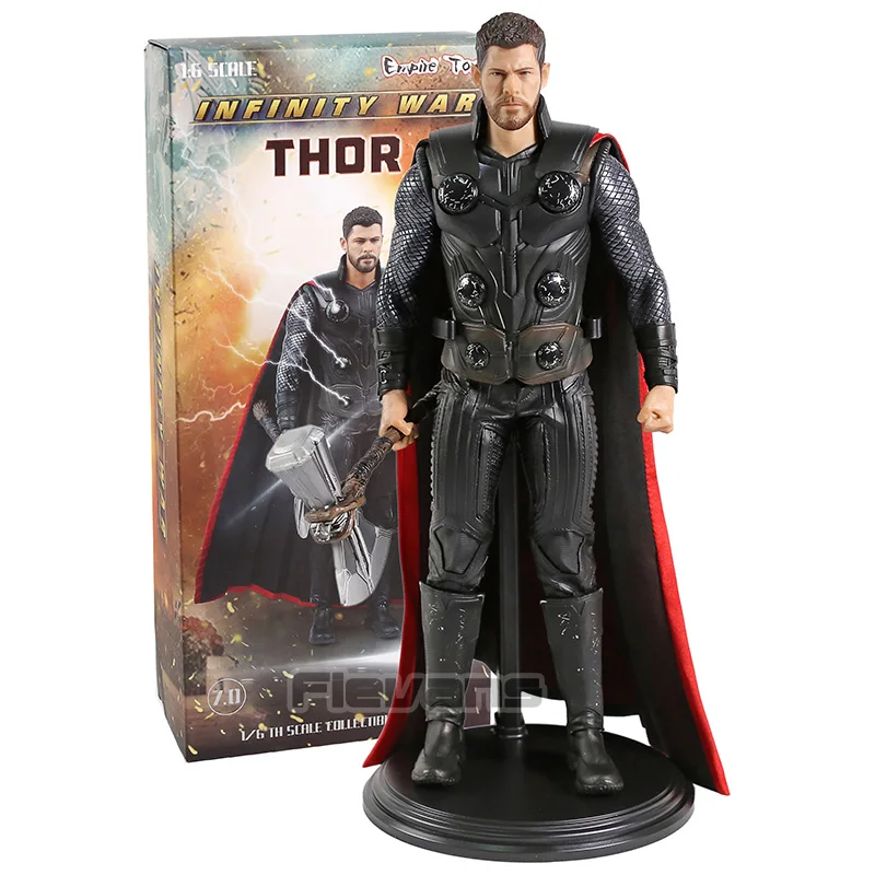 Thor box Мстители Marvel Капитан Америка Железный человек 1/6 весы ПВХ Рисунок Статуя Коллекция Модель игрушки - Цвет: Thor box