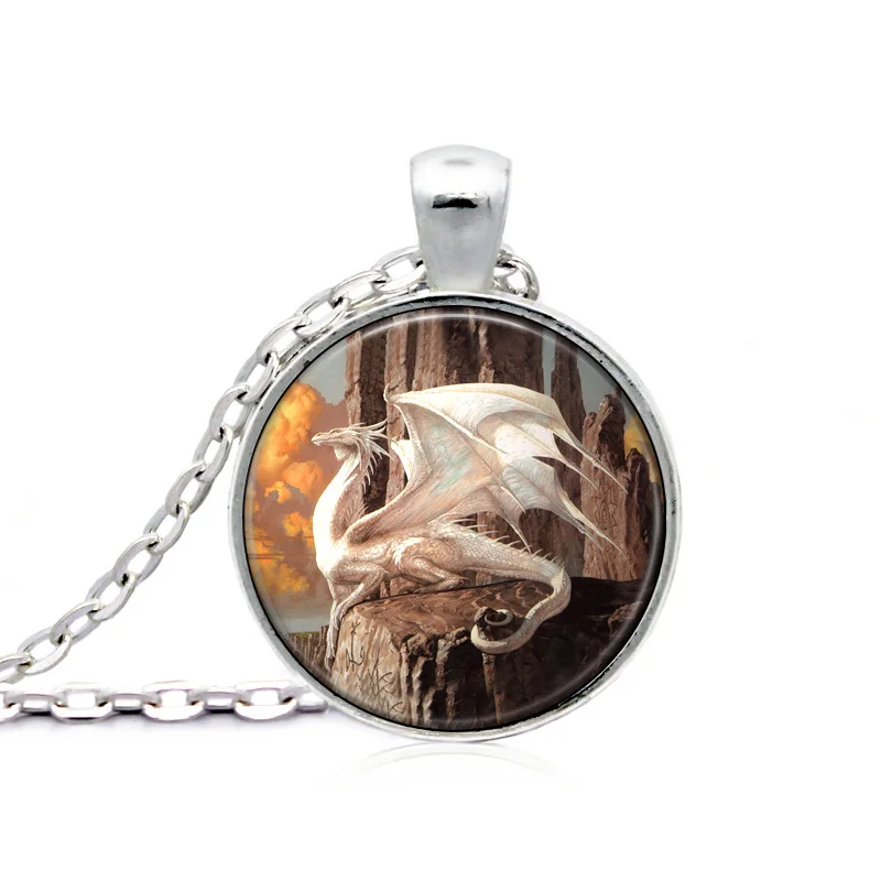 Ожерелье с драконом расписанное вручную ожерелье подвеской драгоон цепочка для