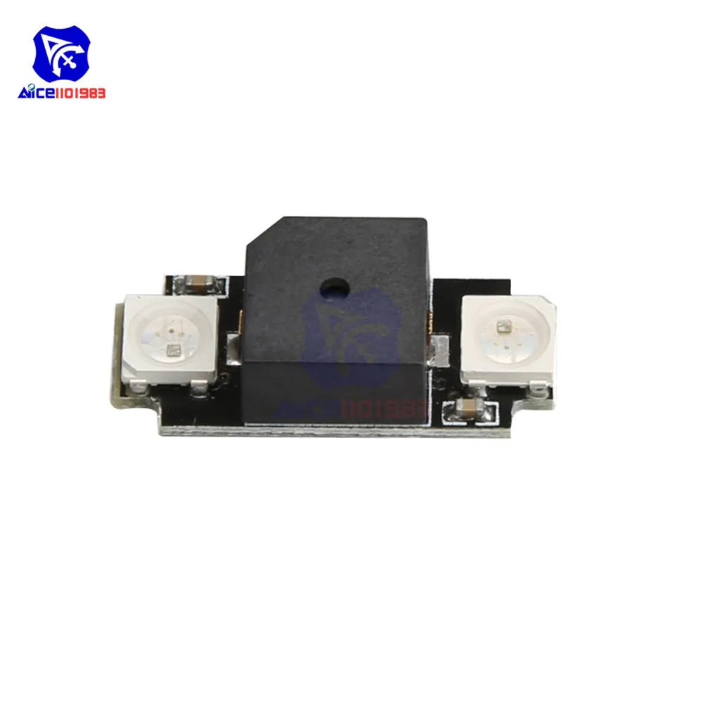 Портативный мини Сверхлегкий SMD 5050 RGB светодиодный звуковой сигнал WS2812B