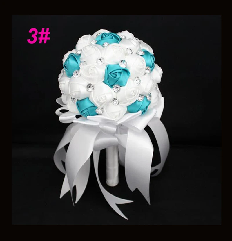 Искусственный цветок свадебный букет из кристаллов модная Роза невесты