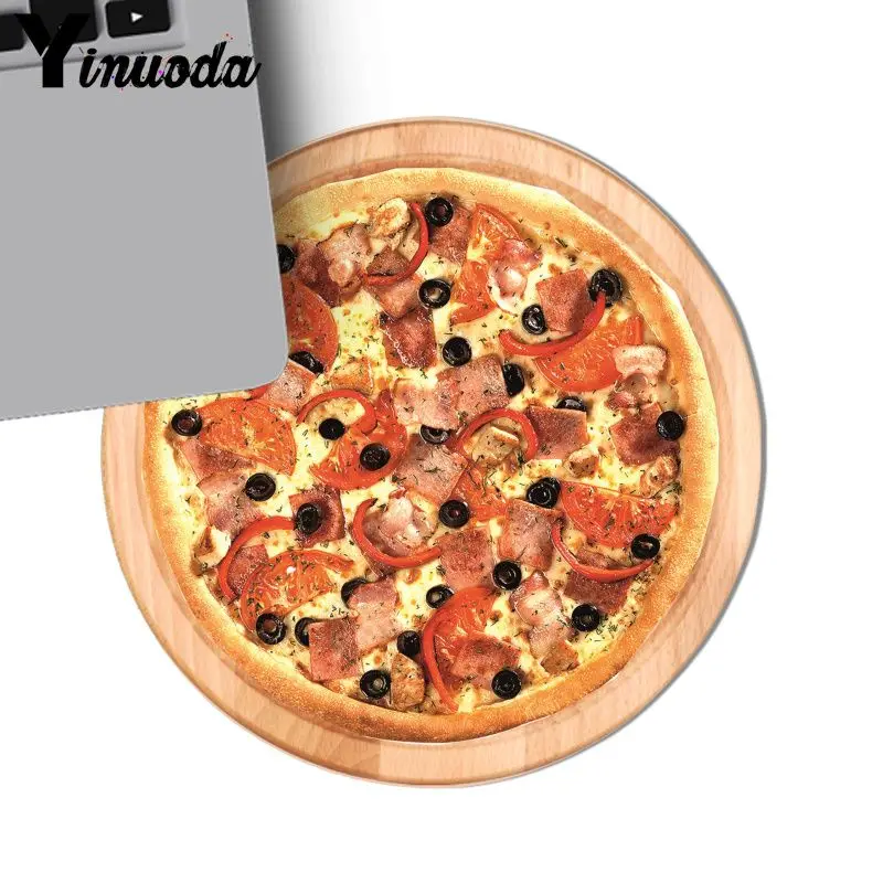 Yinuoda Милая вкусная еда пиццы мягкая резиновая профессиональная игровая коврик