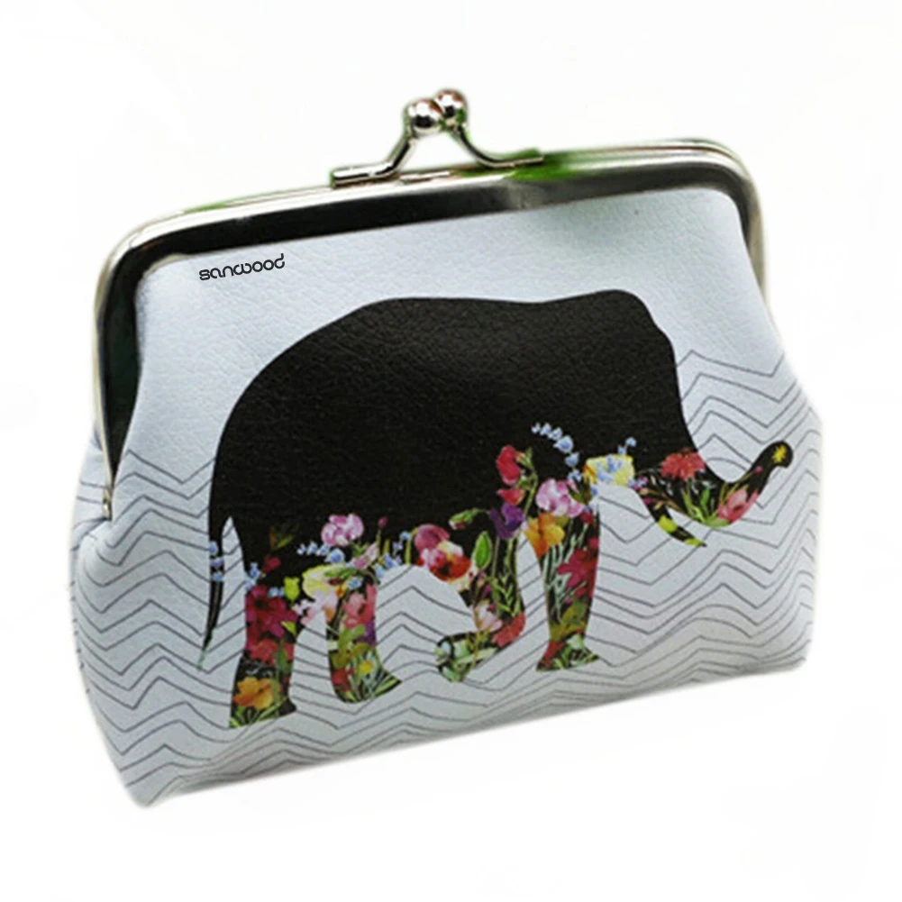Модный женский мини кошелек с птицами и цветами держатель для карт чехол клатч