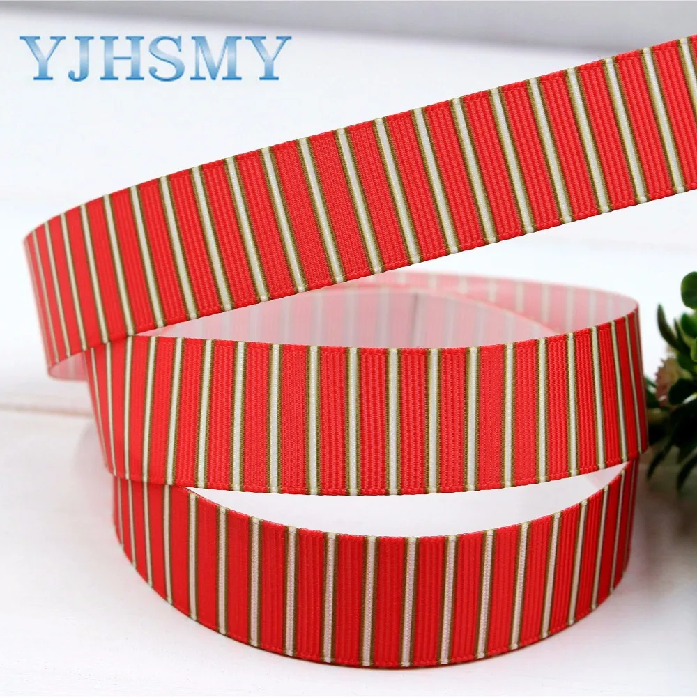 YJHSMY H 17414 1091 10 ярдов 22 мм пульсация ленты термопечать grosgrain Свадебные аксессуары DIY
