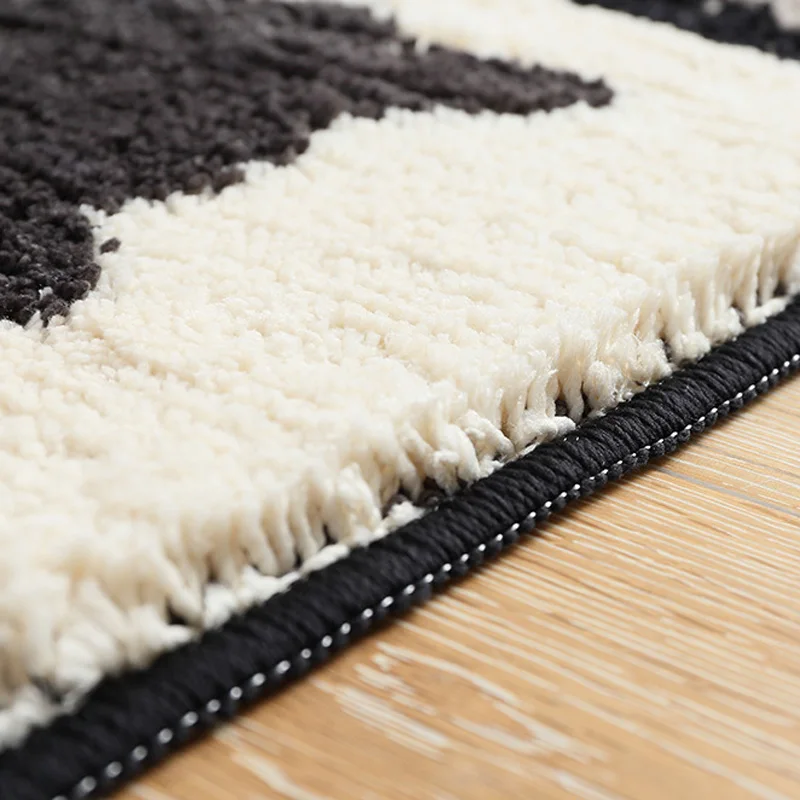 Мягкий Пушистый черный и белый котенок Hello дизайн ванная комната Коврик