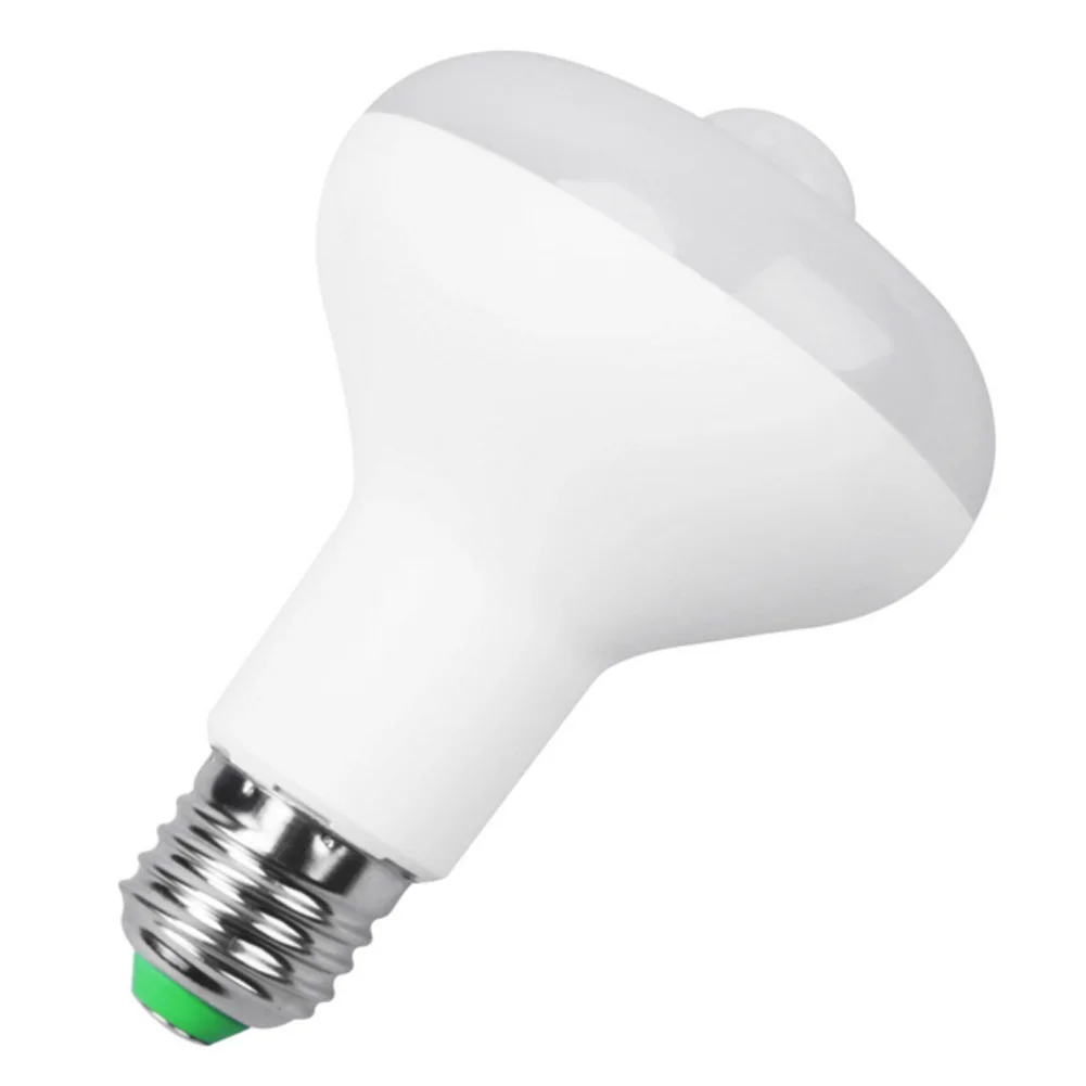 Светодиодная лампа E27 9 Вт R80 с пассивным ИК датчиком движения светодиодное