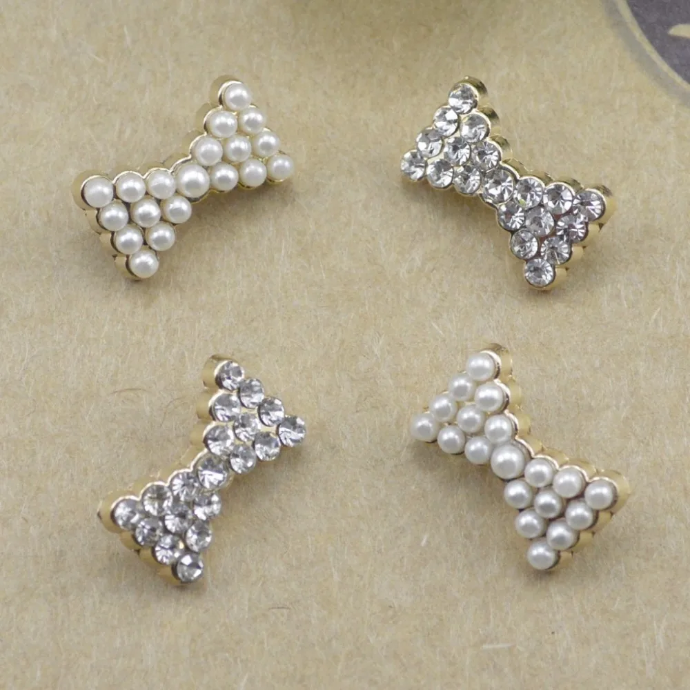 10 шт. сплав металла новые алмазные жемчужные пуговицы ручной работы Скрапбукинг