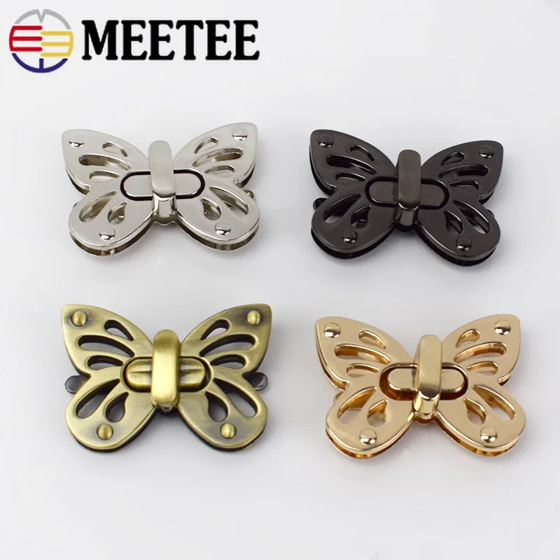 Meetee 38x29 мм прямоугольные металлические нажимные замки женская сумка пружинный замок защелки декоративные застежки застежка DIY аксессуары