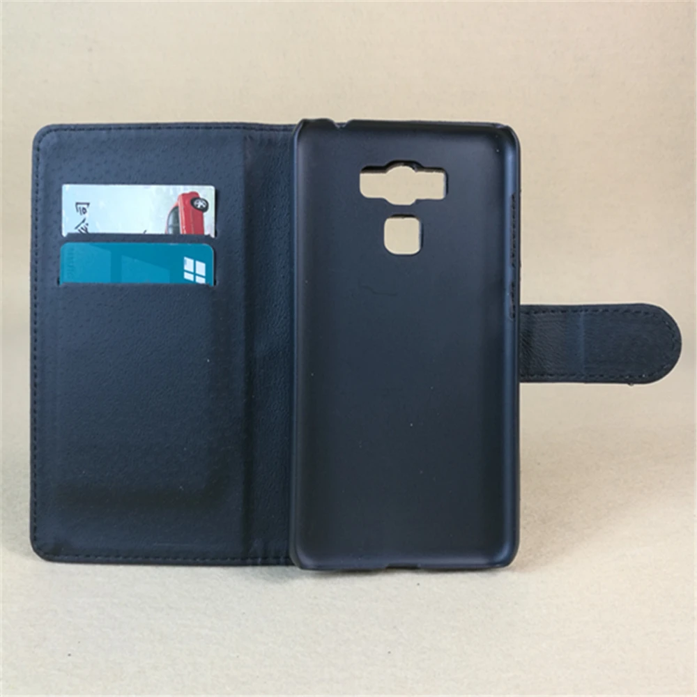 For ASUS ZenFone 3 Max ZC553KL Dual sim Luxury Litchi leather case cover stand function for with 2 Card Holder and pouch slot | Мобильные