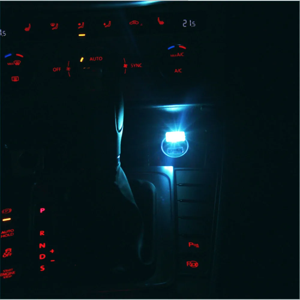 Автомобильный светодиодный интерьер USB атмосферный светильник декоративная