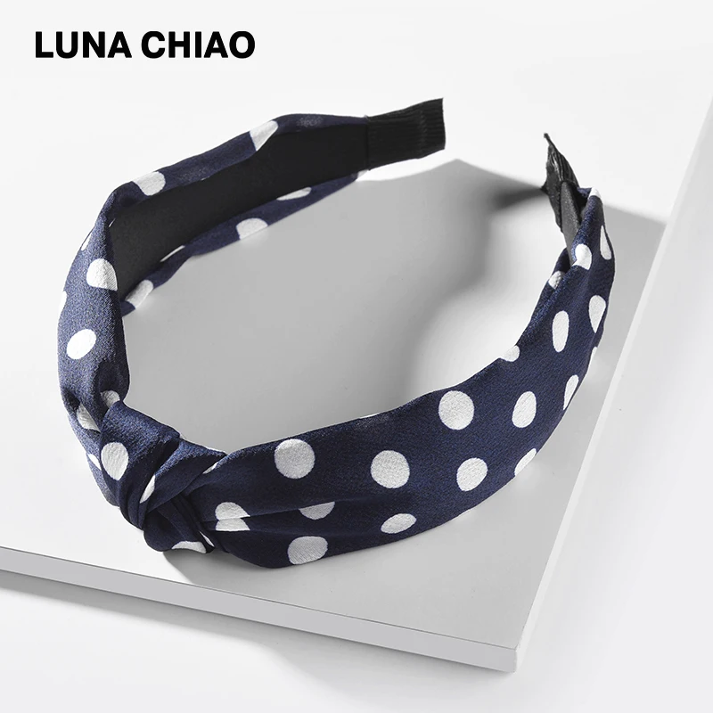 LUNA CHIAO, женские модные аксессуары для волос, ткань, дикие цветы, печатные повязки для волос, тропический стиль, повязки с узлом для женщин