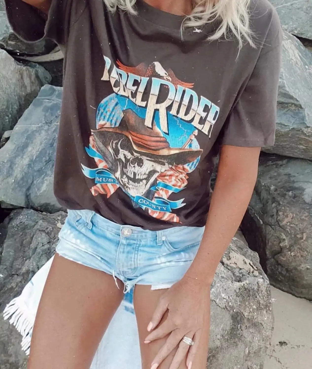 Уличная однотонная хлопковая Футболка с принтом скелета для женщин harajuku camisetas verano mujer plu Размер оверсайз
