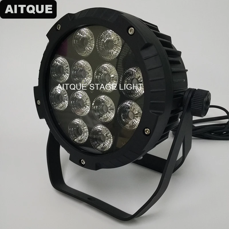 6 шт. светодиодный уличный par 12x10 Вт quan color led плоский par-прожектор rgbw