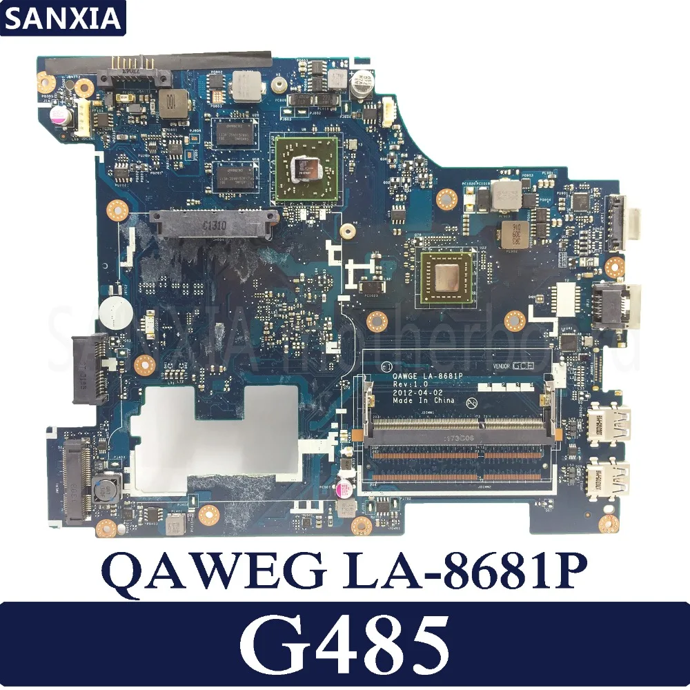 Материнская плата KEFU QAWEG LA 8681P REV: 1 0 для ноутбука Lenovo G485 протестированная