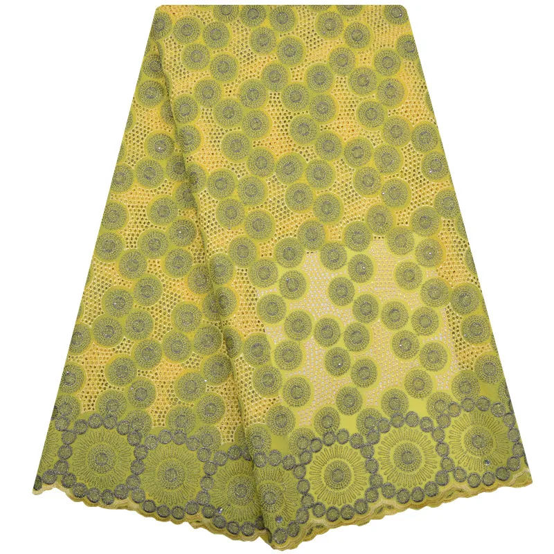 2018 Fashion Women Clothes Materials African Swiss Voile Lace In Switzerland Cotton Fabric 5 Yards A1191 | Дом и сад
