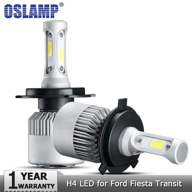 Oslamp H4 Hi Lo луч светодиодные фары лампы COB 72W 8000lm 6500KAuto автомобильные освещения 12v 24v