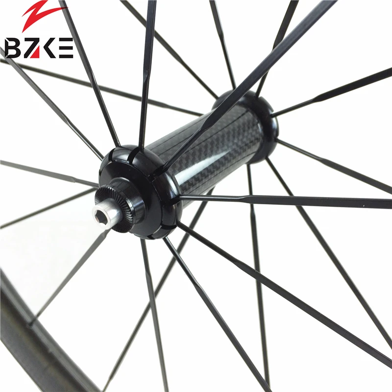 Carbon Wheels 700C 60mm Clincher 25mm Width Powerway R36 Racing Road Bike Wheelset carbon road bicycle wheels 135QR 11v body | Спорт и