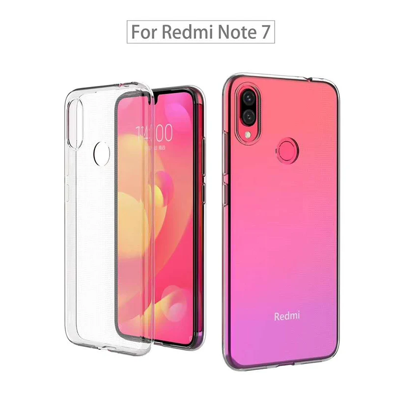 TPU Case Xiaomi Redmi K20 7 Note 7S S pro Cases Ultra-thin Transparent Silicone Phone K20Pro 7Pro Cover |
