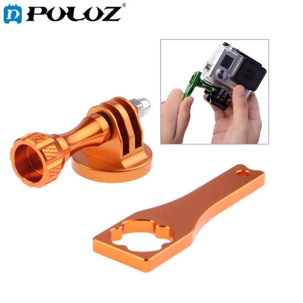 Для Go Pro Аксессуары Камера крепление штатива адаптер + длинный винт стержень ключ